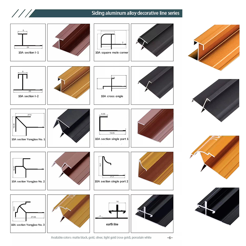 Linee decorative in alluminio che proteggono e decorano i bordi delle piastrelle