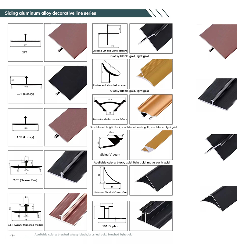 Linee decorative in alluminio che proteggono e decorano i bordi delle piastrelle